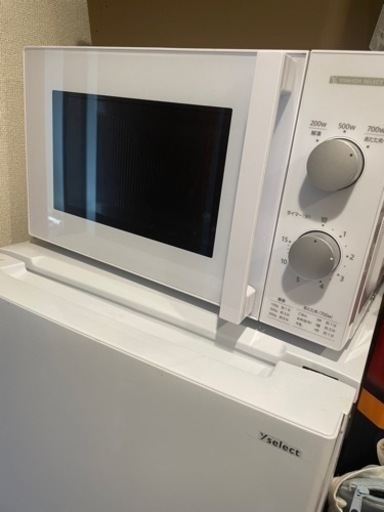 【美品】電子レンジ　ヤマダセレクト　YMW-M17JW5(50Hz)