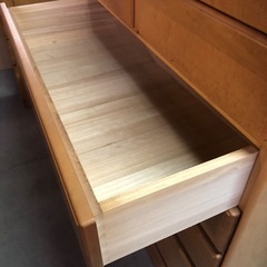 良品 木製 整理タンス 107×52×127cm 配達設置応談の画像