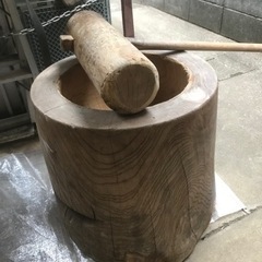 【取引中】臼と杵セットの画像