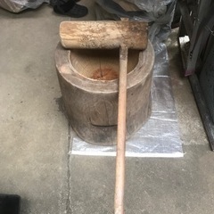 【取引中】臼と杵セットの画像