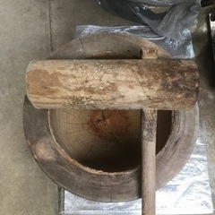 【取引中】臼と杵セットの画像