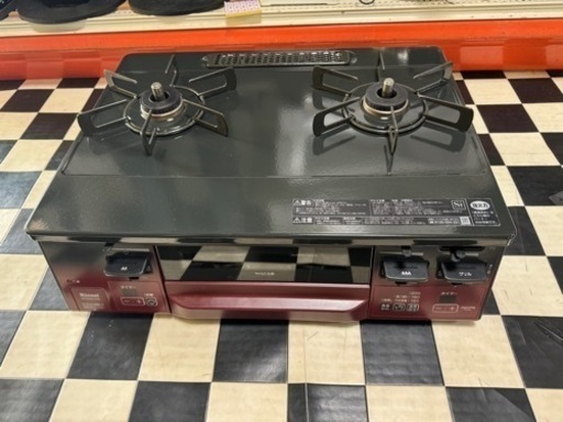 【リサイクルサービス八光】2023年製　リンナイ　ガスコンロ　LPガス  ラクシエファインRT66WH1RG-BAR