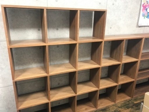 【決まりました】【新生活応援】無印良品　スタッキングシェルフ棚　ウォールナット材