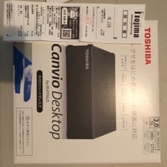 Toshiba外付けハードディスク&テレビセットの画像