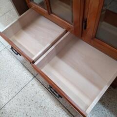 キャビネット サイドボード ガラス 収納棚の画像