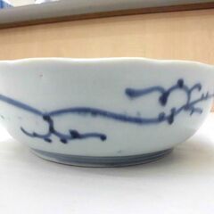 古伊万里 染付 花唐草文　深皿 直径 約14.5cm 5客セット 中古 札幌市厚別区 厚別店の画像