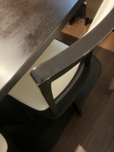 おしゃれなダイニング3点セット（テーブル+チェア2点） 「ネロ ダイニングテーブルイスセット