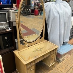 フランスミラー　ドレッサー　椅子付き