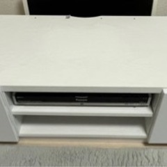 背面収納テレビ台 150㎝ ホワイト　組み立て式