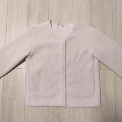 Sサイズ　ノーカラージャケットフリース