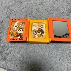 チップとデール　置き時計　目覚まし時計　鏡　写真立て