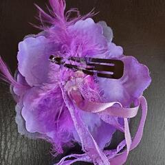 ヘアアクセサリー(パープル)の画像