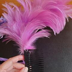 ヘアアクセサリー(パープル)の画像