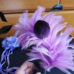 ヘアアクセサリー(パープル)の画像