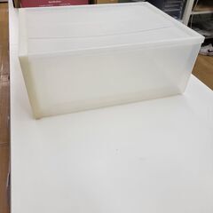 ★ジモティ割あり★  衣装ケース ホワイト H18×D44×W34 クリーニング済み TK1246の画像