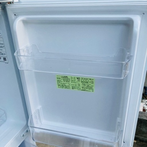 SHARP シャープ 152L 2ドア冷蔵庫 SJ-GD15G-W 冷凍冷蔵庫 動作品◇2021