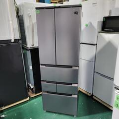 ?‍♂️売約済み❌4912‼️配送設置は無料?‼️プラズマクラスターシャワー搭載✨最新2021年製✨SHARP 457L 6ドア 冷蔵庫 自動製氷付き