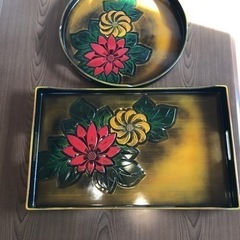 昭和レトロ　お盆2点　お値下げしました