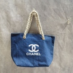 新品未使用　Chanel トートバッグ　デニム　ノベルティ