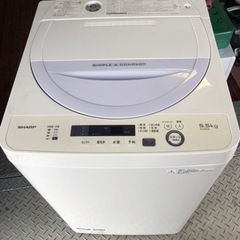福岡市内配送設置無　シャープ 全自動洗濯機 5.5kg バイオレット ES-GE5A-V