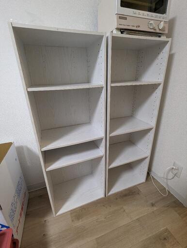 【決まりました】ニトリ　カラーボックス　白　４段　2コセット