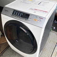 福岡市内配送設置無料　パナソニック Panasonic NA-VX3500L-W [ななめ型ドラム式洗濯乾燥機（9.0kg） 左開き 泡洗浄 クリスタルホワイト]