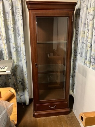 【決定しました】maruni/マルニ木工■キュリオケース■キャビネット/飾り棚■地中海シリーズ■照明付き▪️33万