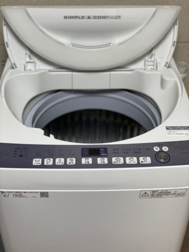 送料・設置込み可　洗濯機　7kg SHARP 2018年