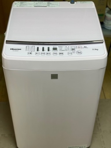 送料・設置込み　洗濯機　5.5kg Hisense 2019年