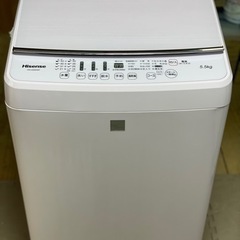 送料・設置込み　洗濯機　5.5kg Hisense 2019年