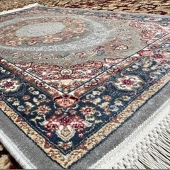 販売済】 ④ 【残りわずか】??トルコ製 100%竹製シルク キリム 絨毯 シルク