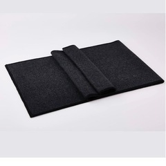 【チクチクしない✨】マフラー メンズ  カシミヤ混  ビジネス カジュアル 黒の画像