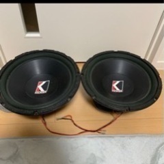 引取り限定 kicker ウーファー 2個