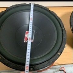 引取り限定 kicker ウーファー 2個の画像