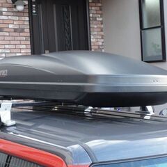 カーメイト社　inno ルーフボックス　BR764　黒　中古　ルーフBOX　軽自動車　ジェットバッグ　屋根トランクの画像