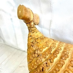 【華道具】釣舟 約73cm 竹工芸 花器 舟 チェーン 茶道具 生け花の画像