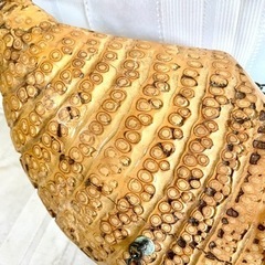 【華道具】釣舟 約73cm 竹工芸 花器 舟 チェーン 茶道具 生け花の画像