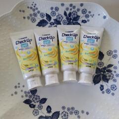 【お取引中】（3本）新品未開封　子供 歯磨きジェル
DENT 
Check Up バナナ味
フッ素 500ppfmの画像