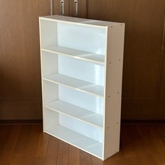 本棚　ホワイト　カラーボックス　棚　の画像