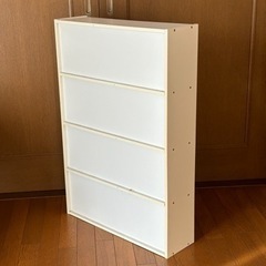本棚　ホワイト　カラーボックス　棚　の画像