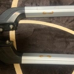 パジェロミニ　H56A用のルーフレールと新品ベースキャリアの画像