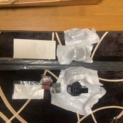 パジェロミニ　H56A用のルーフレールと新品ベースキャリアの画像