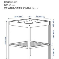 （引き渡し決定しました）IKEA(イケア)サイドテーブル　NESNA ネスナ　2つセットの画像