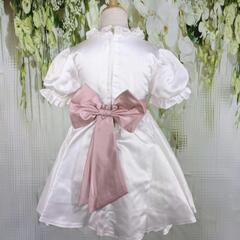 【新品未使用】キッズ ドレス ホワイト 80 100 110 女の子の画像