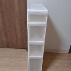 【ホワイト】4段収納ラックの画像