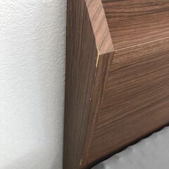 ★ジモティ割あり★  ベットフレーム　シングル ダークブラウン H85×D206×W98 クリーニング済み HJ1697の画像