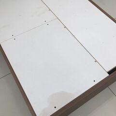 ★ジモティ割あり★  ベットフレーム　シングル ダークブラウン H85×D206×W98 クリーニング済み HJ1697の画像