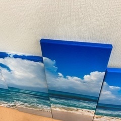 海の風景　インテリア　絵画風の画像