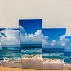 海の風景　インテリア　絵画風