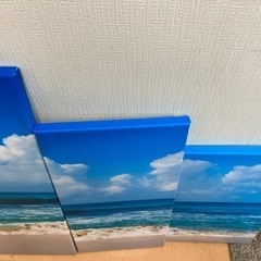 海の風景　インテリア　絵画風の画像